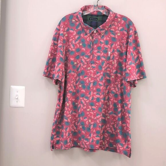 William Murray SEED SPITTERS Golf POLO Pink Watermelon Print Size XL - Picture 6 of 10